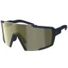 Scott Shield Compact Sunglasses Marble Black/teal Chrome